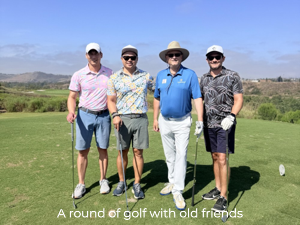 A round of golf with old friends